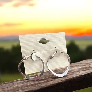 Silver Hoop Earrings